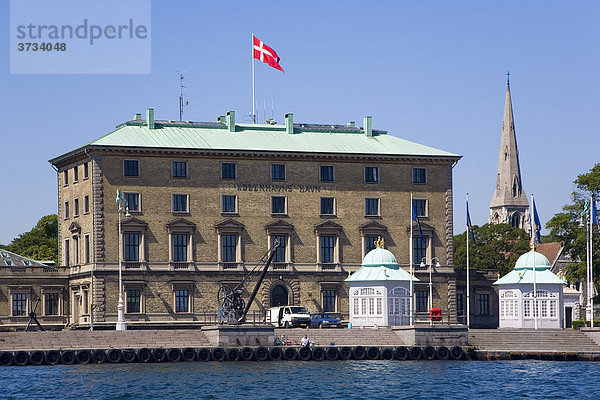 Verwaltungsgebäude  Hafen  Kopenhagen  Dänemark  Europa