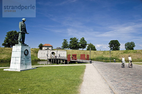 Tor auf der Festung Kastellet  Zitadelle in Kopenhagen  Dänemark  Skandinavien  Europa