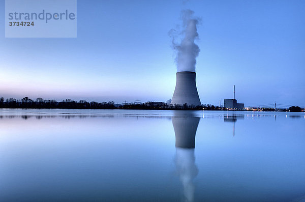 Kernkraftwerk Isar  Ohu  in Essenbach bei Landshut in Niederbayern  Bayern  Deutschland  Europa