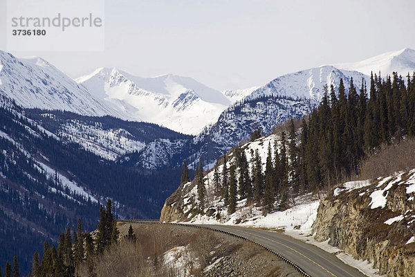 Südlicher Klondike Highway Richtung White Pass  Skagway  Alaska  British Columbia  Yukon Territorium  Kanada  Nordamerika