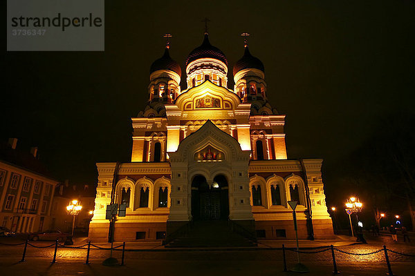 Russisch-orthodoxe Kirche in Tallinn  Estland  Baltikum  Nordeuropa