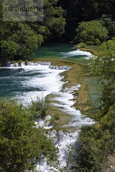 Krka Wasserfälle  Krka Nationalpark  Dalmatien  Kroatien