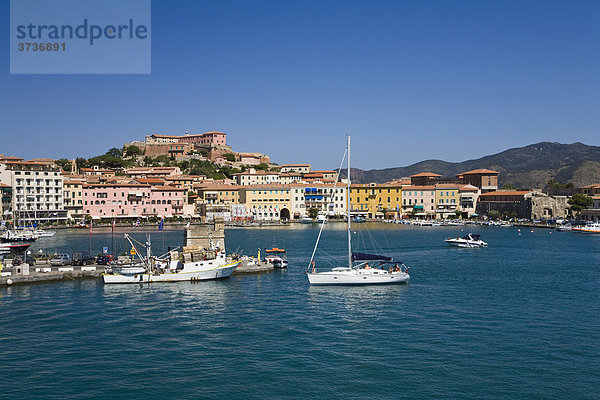 Portoferraio  Hafen  Elba  Toskana  Italien  Mittelmeer  Europa