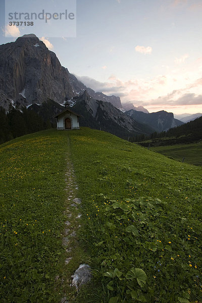 Kapelle bei der Hallerangeralm im Hinterautal  Lafatschertal  Tirol  Österreich  Europa