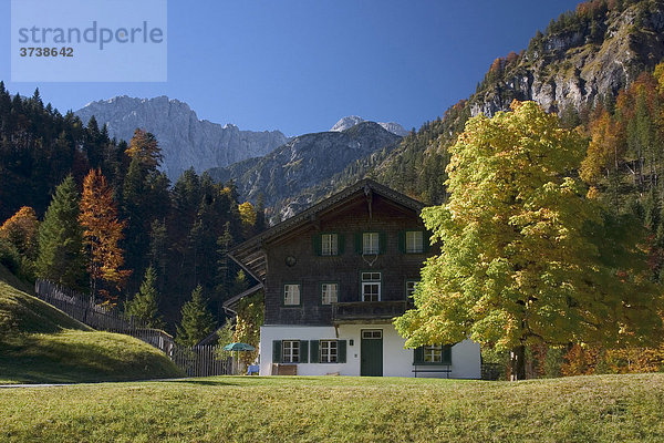 Forester's lodge  Vorderriss  Tyrol  Austria  Europe