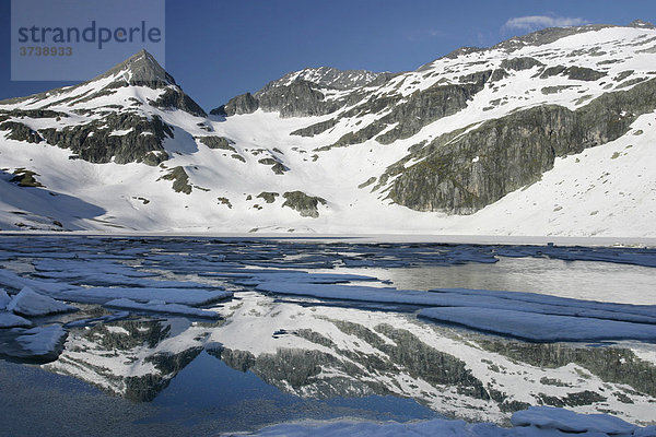 Berge um den Weißsee  Nationalpark Hohe Tauern  Alpen  Österreich  Europa