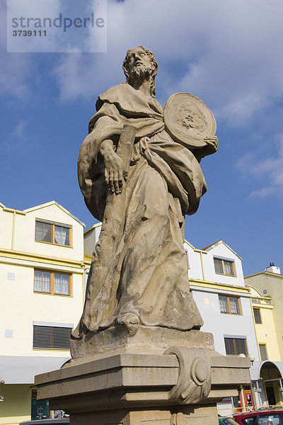 Statue in Slapanice  Süd-Mähren  Tschechische Republik  Europa