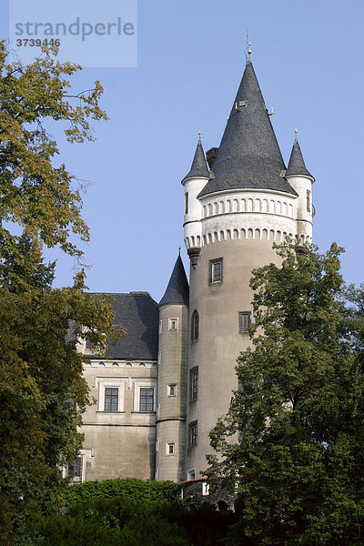 Zleby chateau  Kutna Hora-Distrikt  Böhmen  Tschechische Republik  Zentral-Europa