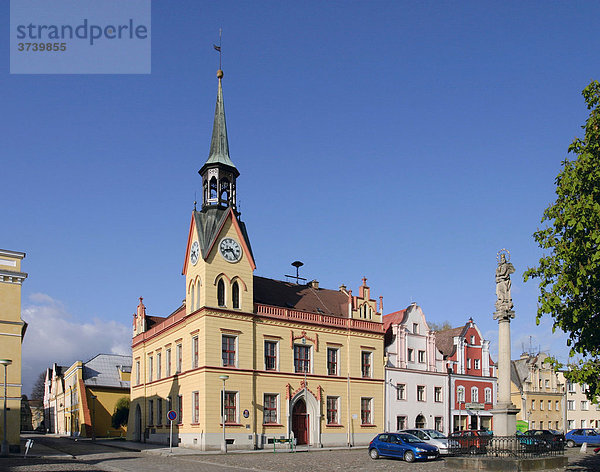 Rathaus in Vidnava  Nord-Mähren  Tschechische Republik  Europa