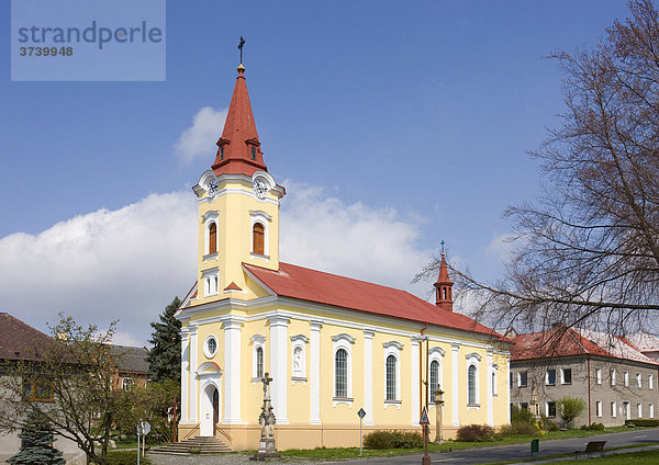 Kirche in Doloplazy  Mähren  Tschechische Republik  Europa