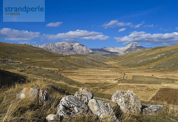 Hochplateau am Gran Sasso  Abruzzo  Abruzzen  Italien  Europa