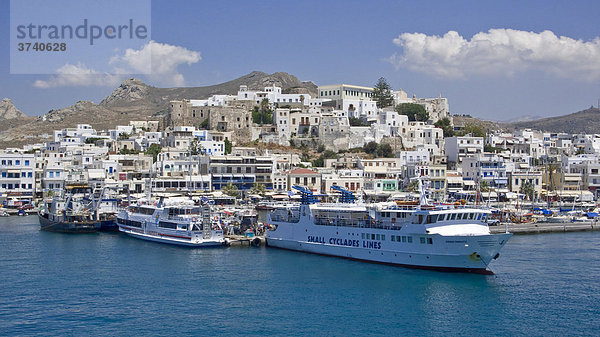 Port of Naxos  Cyclades  Greece  Europe