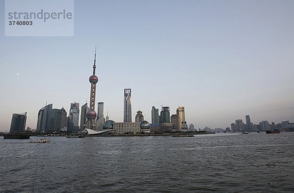 Skyline  Pudong  Shanghai  China  Asien