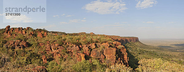 Abbruchkante des Waterberg Plateaus  Waterberg Nationalpark  Namibia  Afrika