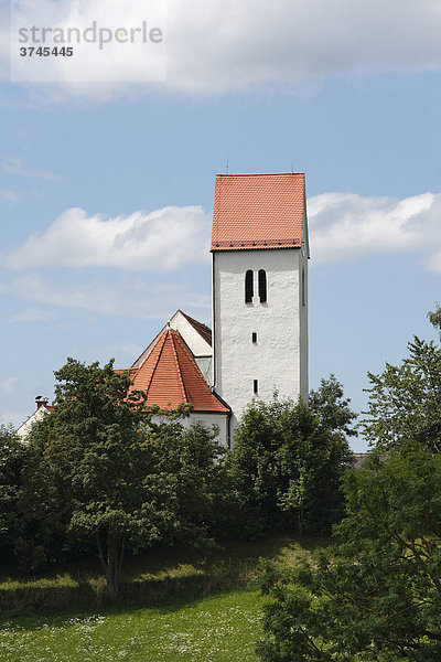 Kirche St. Anna in Birkland  Marktgemeinde Peiting  Pfaffenwinkel  Oberbayern  Bayern  Deutschland  Europa