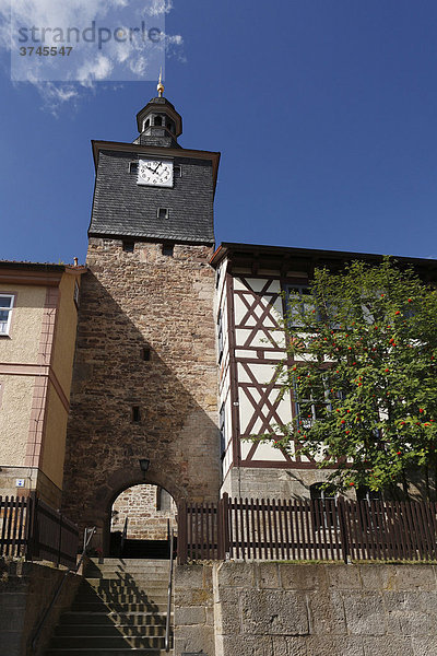 Wehrturm in Stepfershausen  Rhön  Thüringen  Deutschland  Europa