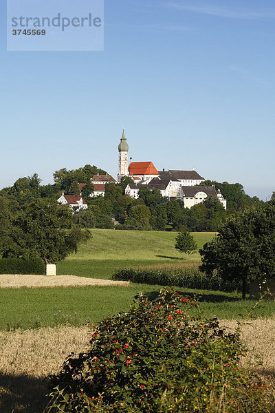 Andechs Abbey  Fuenfseenland  Upper Bavaria  Germany  Europe