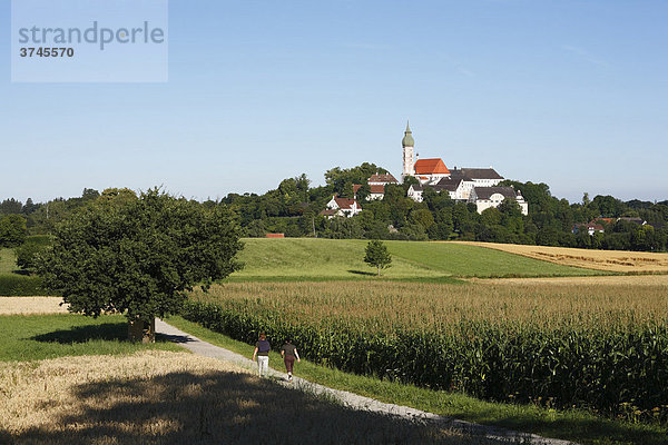 Andechs Abbey  Fuenfseenland  Upper Bavaria  Germany  Europe