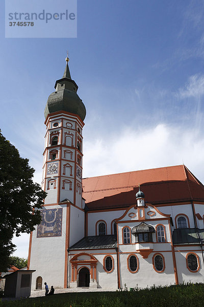 Klosterkirche Andechs  Fünfseenland  Oberbayern  Bayern  Deutschland  Europa