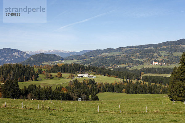 Landschaft im Naturpark Furtnerteich-Grebenzen bei Neumarkt  Steiermark  Österreich  Europa