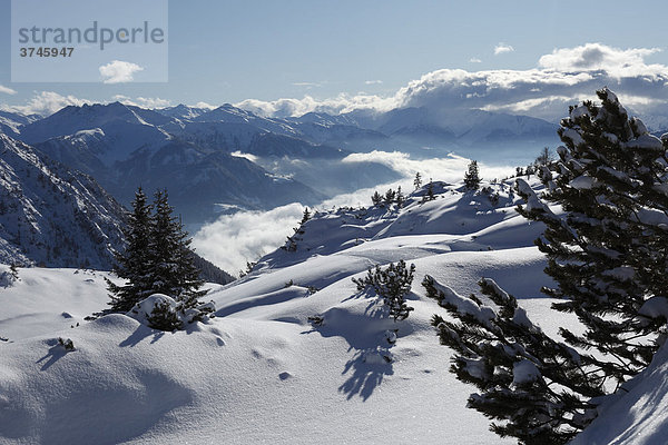 Winterlandschaft im Rofan  Rofangebirge  Tirol  Österreich  Europa