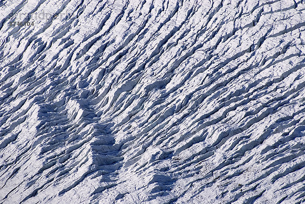 Gletscherspalten  Morteratschgletscher  Bündner Alpen  Kanton Graubünden  Schweiz  Europa