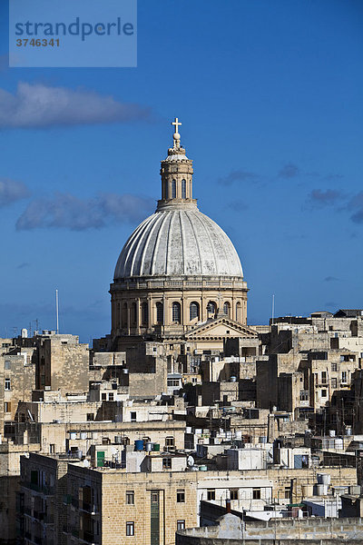 View of St Pauls Church  Valletta  Malta  Europe