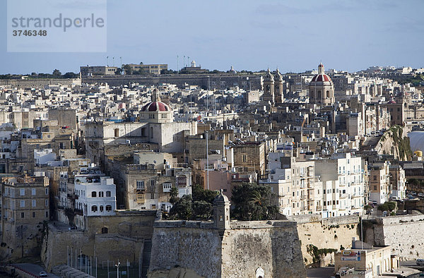 Die Altstadt von Vittoriosa am Grand Harbour  Malta  Europa