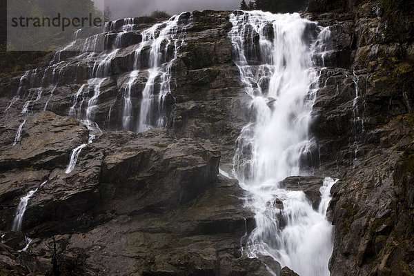 Grawa Wasserfall  Stubaital  Nordtirol  Österreich  Europa