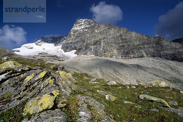 Fußstein Nordkante und Olperer Gletscher  Zillertaler Alpen  Nordtirol  Österreich  Europa