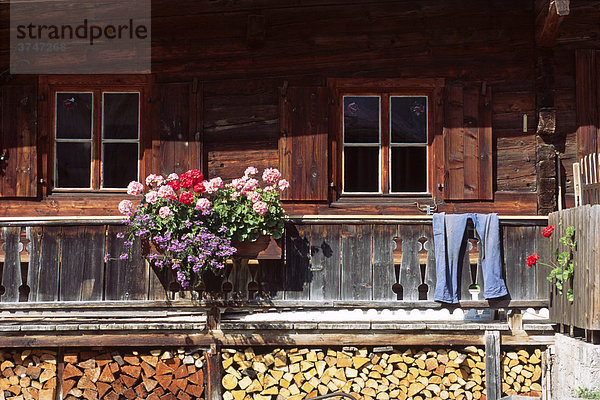 Old farmhouse in Jochberg  North Tyrol  Austria  Europe