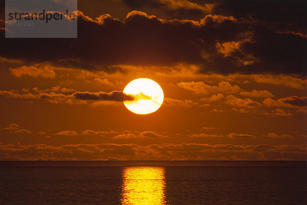 Sonnenuntergang über dem Indischen Ozean  Westküste  Australien