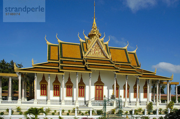Silberne Pagode Vihear Preah Keo Morakot  Königspalast  Phnom Penh  Kambodscha  Südostasien