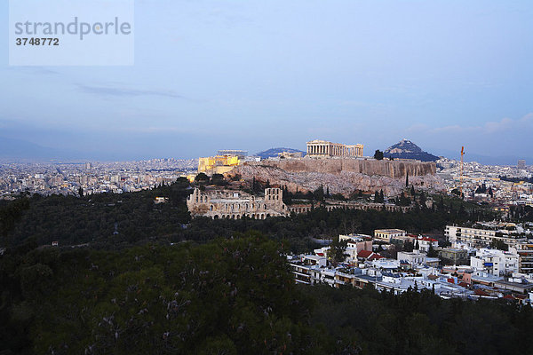 Akropolis  Athen  Griechenland  Europa