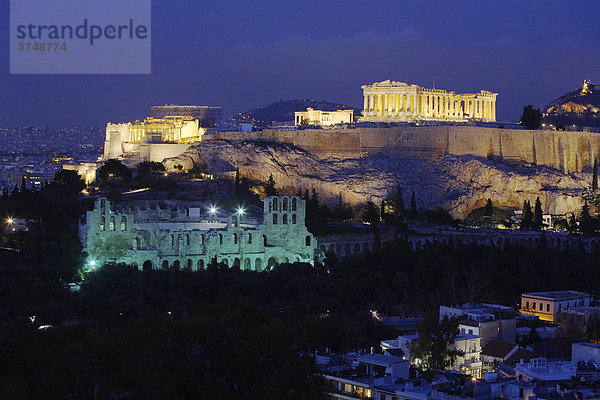 Akropolis  Athen  Griechenland  Europa