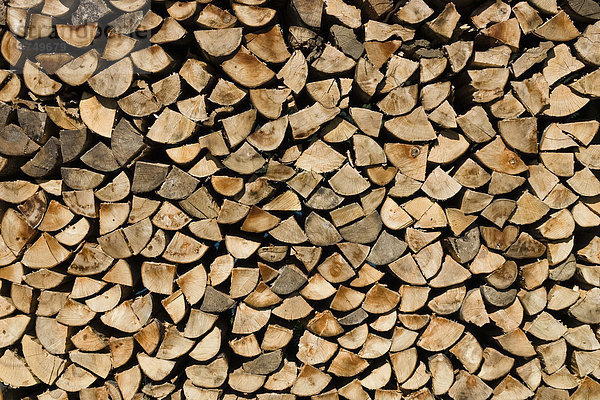 Firewood stacked  Bavaria  Germany  Europe