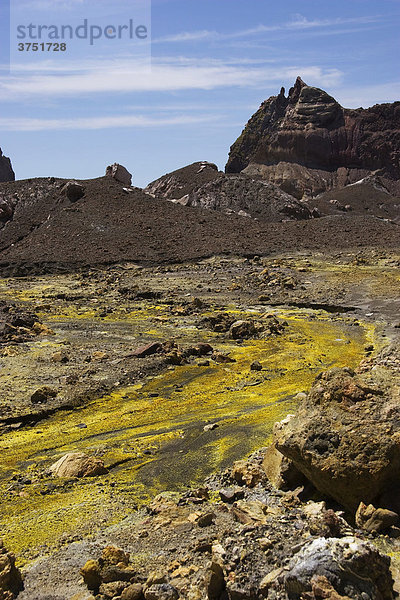 Bach auf White Island  Nordinsel Neuseeland