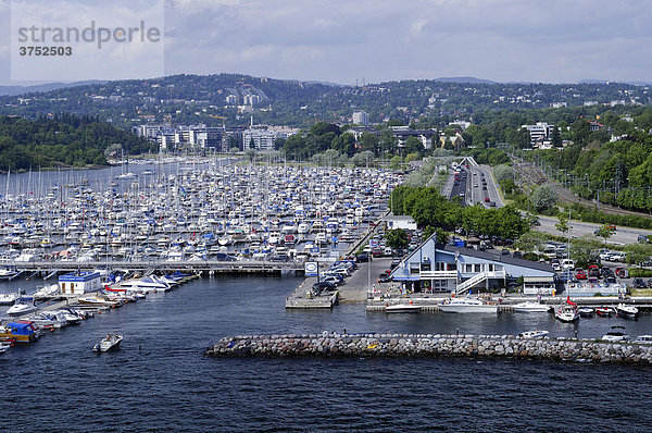 Jachthafen in Oslo  Norwegen