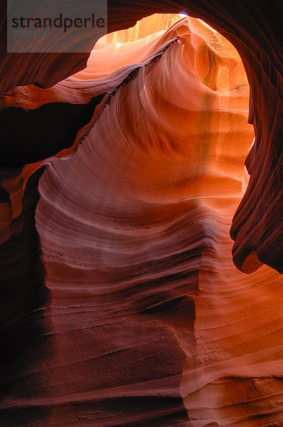 Sandsteinformation im Lower Antelope Canyon  Slot Canyon Arizona  USA  Nordamerika