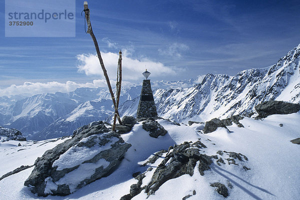 Fundstelle des Ötzi  Gletschermann  Ötztaler Alpen  Tirol  Österreich  Europa