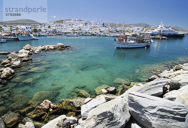 Port of Naoussa  Paros  Cyclades  Greece  Europe