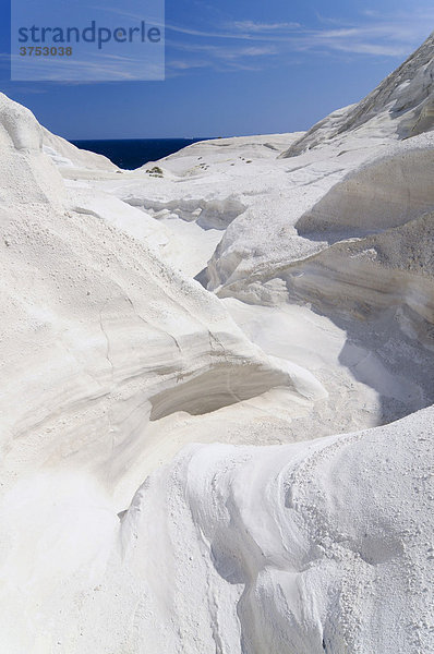 Felsformationen von Sarakiniko auf Milos  Kykladen  Griechenland  Europa