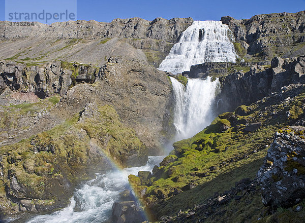 Dynjandifoss (Fjallfoss)  Westfjorde  Island