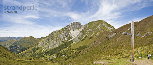 Gipfelkreuz am Draugsteintörl  Großarltal  Salzburg  Österreich