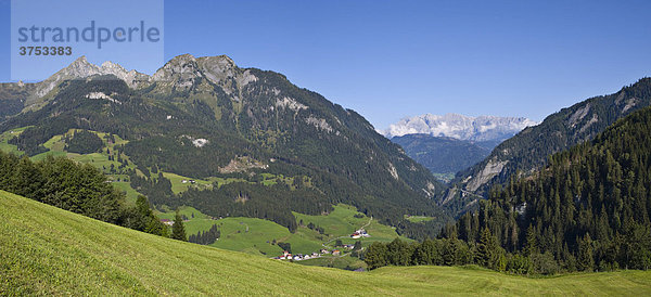 Blick zum Tennengebirge  Großarltal  Salzburg  Österreich