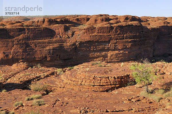 Kings Canyon Rim Walk  Sandstein-Formation  Watarrka National Park  Northern Territory  Australien