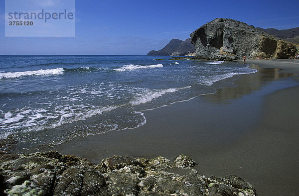 Strand  Playa de Monsul  Cabo de Gata  Almeria  Andalusien  Spanien