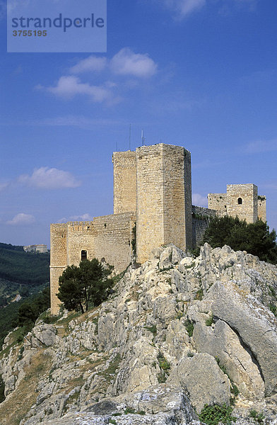 Castillo de Santa Catalina  Burg in JaÈn  Provinz Jaen  Andalusien  Spanien