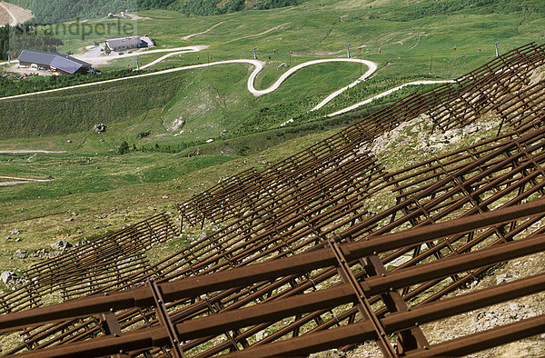 Lawinenverbauung  Schönjoch  Fiss  Tirol  Österreich