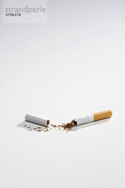 Eine zerbrochene Zigarette